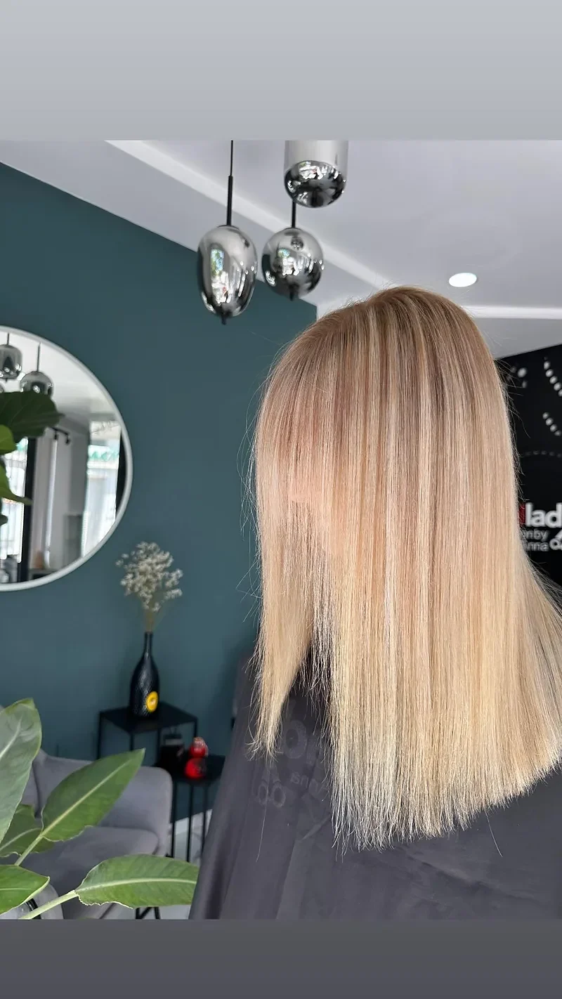 Soft blonde highlights